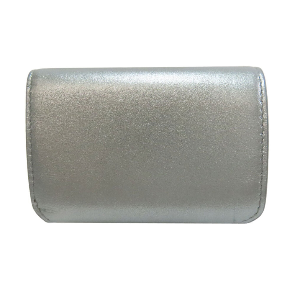 Balenciaga Bi Wallet Leather fold Wallet fold Tri Black